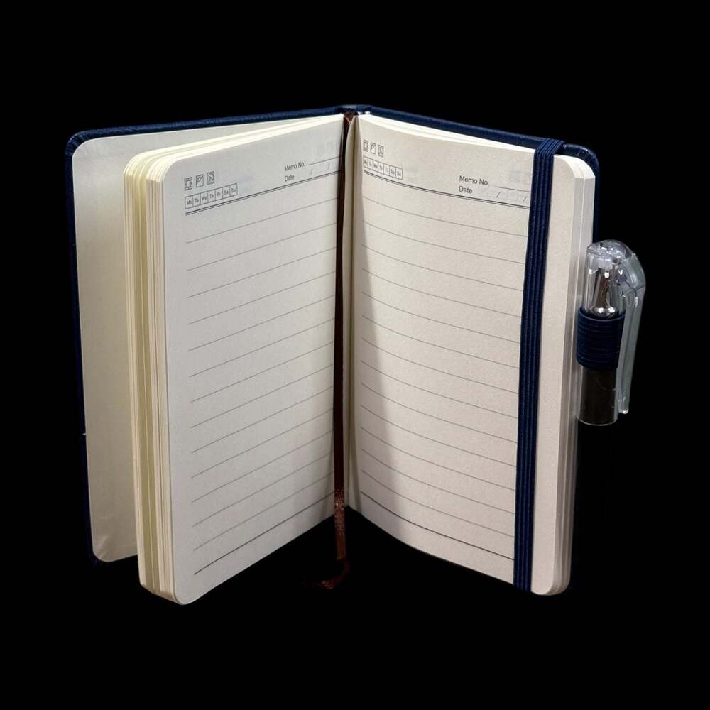 Royal Blue Tree of Life Embossed Small Hardcover Lined Journal with Pen - Picture 3 of 6